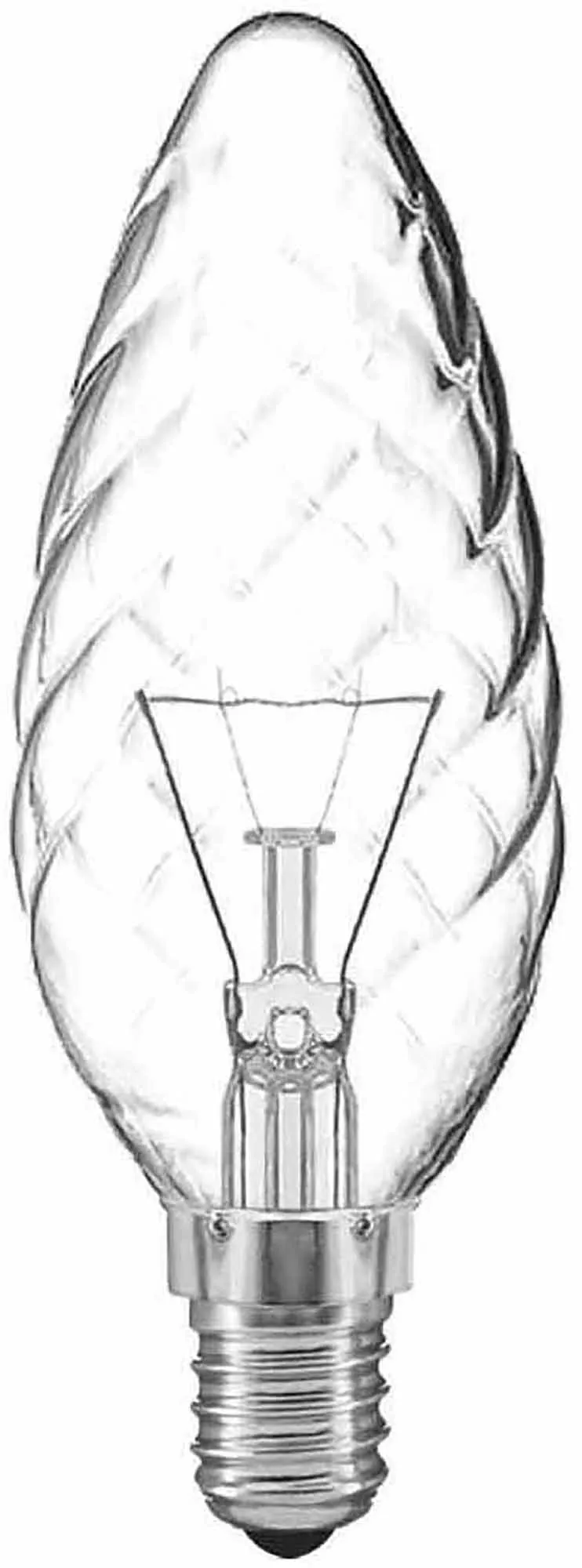 Candle 45mm Twisted Incandescent Luxram Decorative Candle Candle 45mm Twisted Incandescent Luxram Decorative Candle